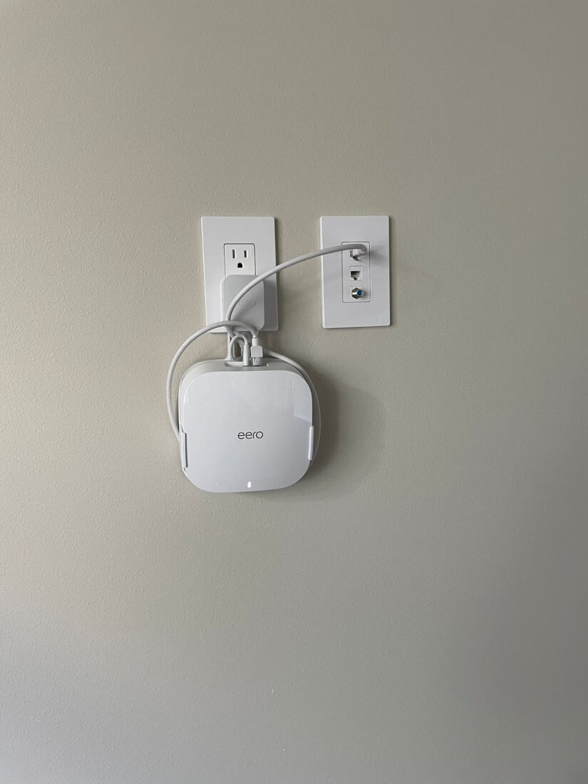 Modern home with full Wi-Fi coverage from discreet wireless access points